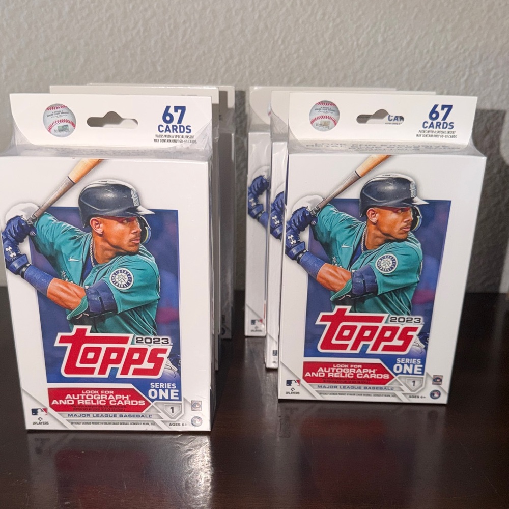 2023 Topps Series 1 Baseball 7-Pack Hanger Box Factory Blaster Sealed 6 boxes